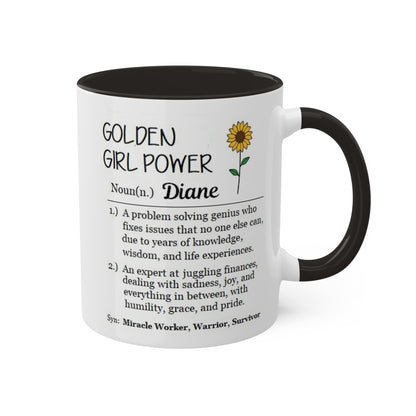 Golden Girl Power Colorful Mugs, 11oz