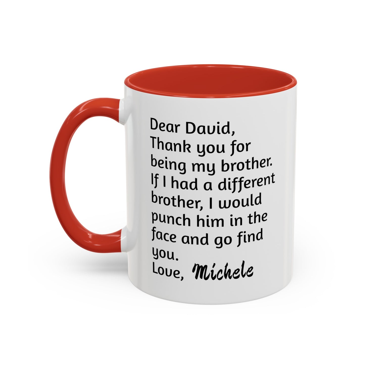 Custom Thank you for being my brother, Christmas mugs, Funny Mugs, Family Gifts