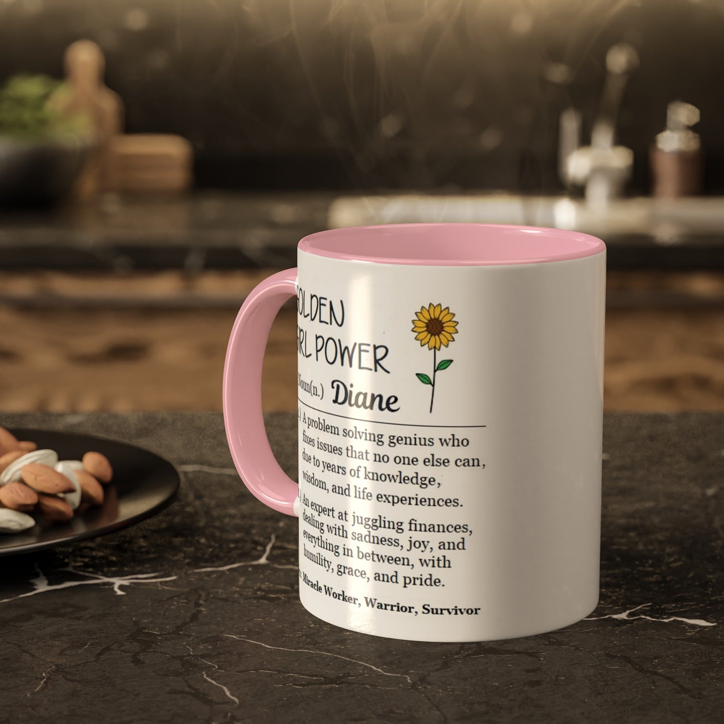 Golden Girl Power Colorful Mugs, 11oz