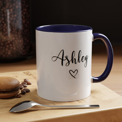 Name mug with little heart,Custom Name Mug, Personalized mug, Custom coffee mug