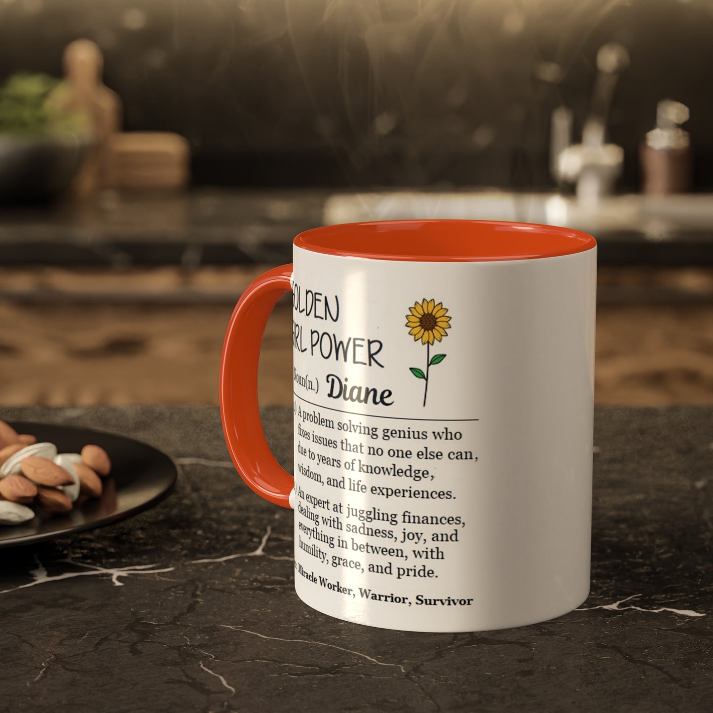 Golden Girl Power Colorful Mugs, 11oz