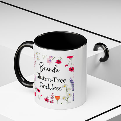 Custom Gluten free goddess, celiac awareness, mug for celiac, gluten free mug