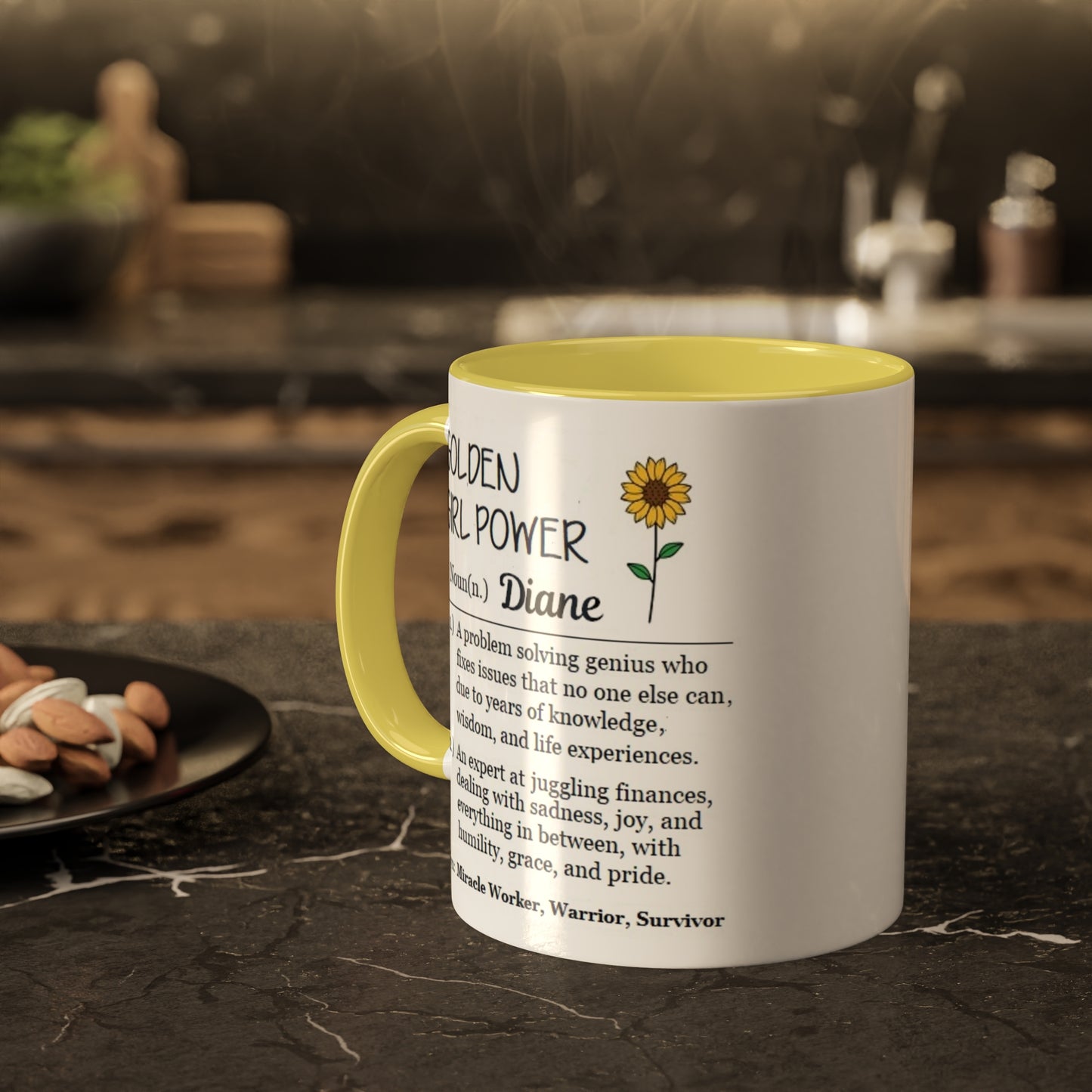 Golden Girl Power Colorful Mugs, 11oz