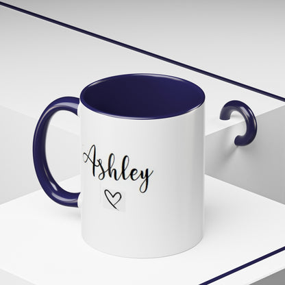 Name mug with little heart,Custom Name Mug, Personalized mug, Custom coffee mug