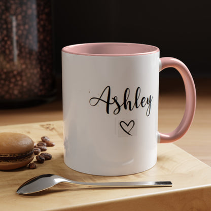 Name mug with little heart,Custom Name Mug, Personalized mug, Custom coffee mug