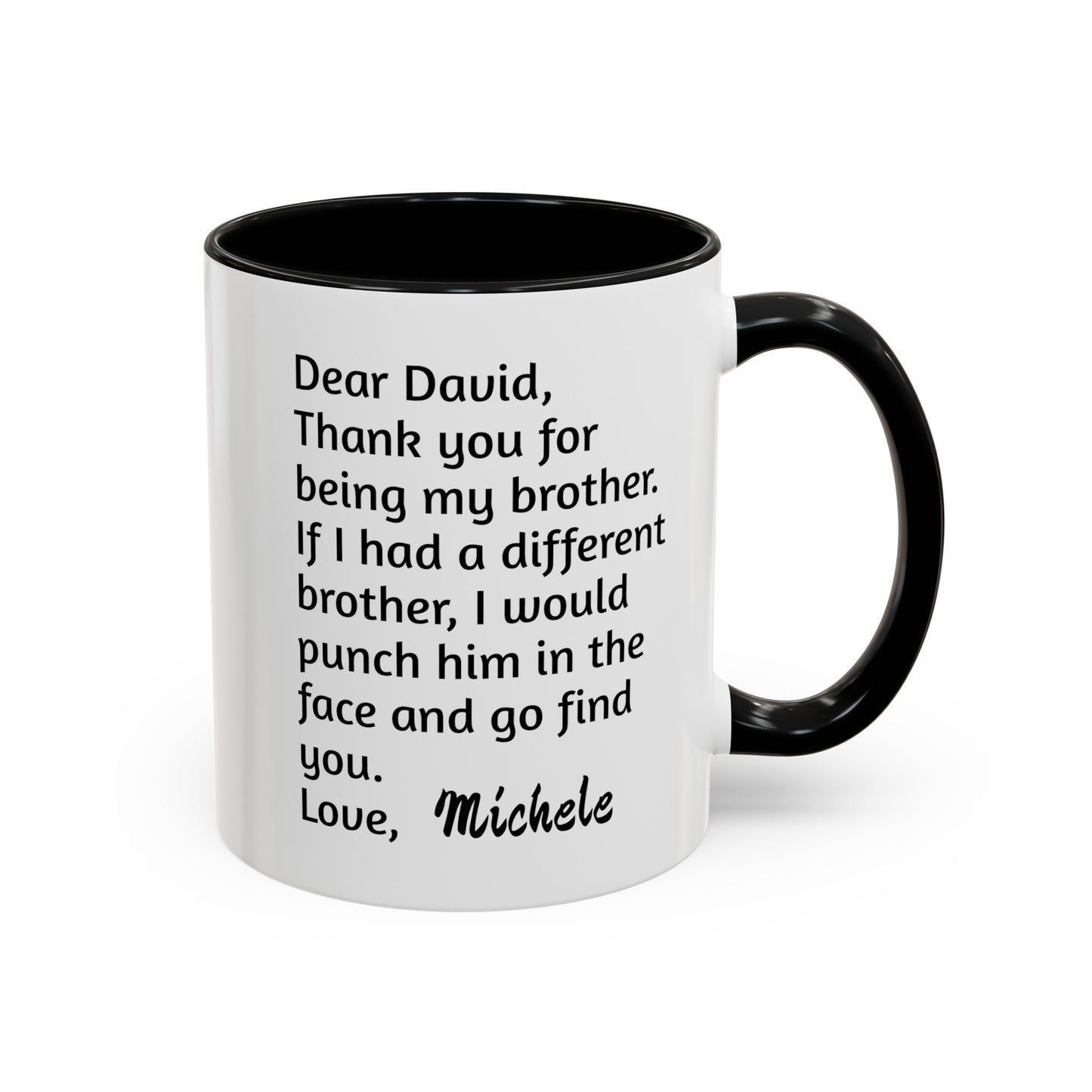 Custom Thank you for being my brother, Christmas mugs, Funny Mugs, Family Gifts