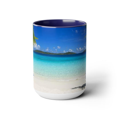 Beach Scene Custom Coffee Mug 15oz